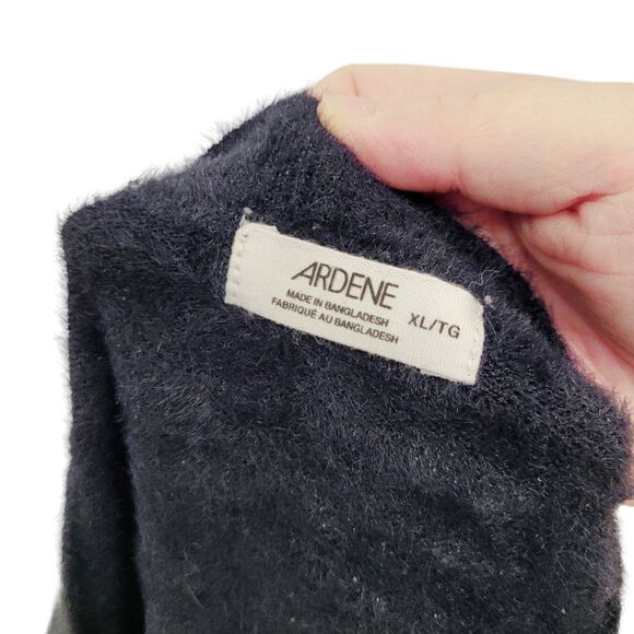 2/$20 Ardene Dark Grey Furry Top Size: XL - Picture 7 of 8